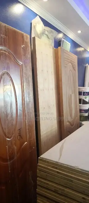 Semi Solid Door Mahogany for Bathroom