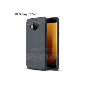 Samsung Galaxyj7 Duo Silicone Case Back Coverblack