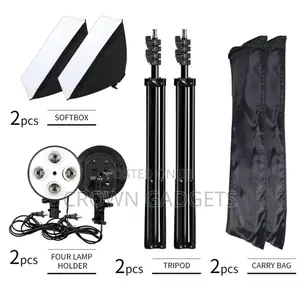 Photography 50x70cm Lighting Four Lamp Softbox Kit Full