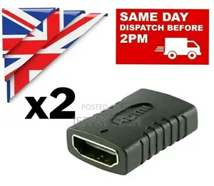 2X HDMI Extender Female to Female Adapter Extension Joiner C