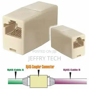 2 XRJ45 to Rj45 Ethernet Network Cable Lead Joiner Adapter C