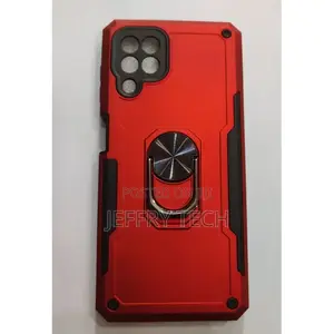 Rugged Back Case for Samsung Galaxy A22 4g- Red