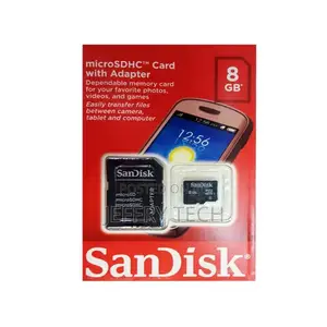 Sandisk 8GB Microsdhc Memory Card With SD Adapter