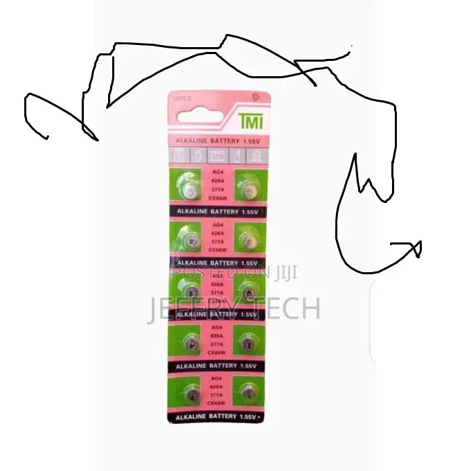 Running Watch AG4 Alkaline Watch Battery 10PCS.