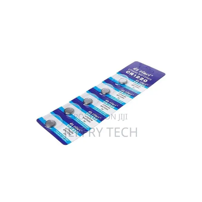 Lithium Battery 3V 5 Pcs Model Cr1220