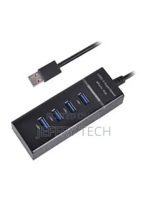 4-Port USB Hub Black
