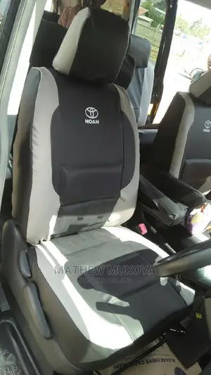 White Printed Car Seat Covers