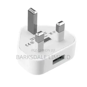 3pin Charger Plug Apple iPhone XS MAX 5W USB UK Android