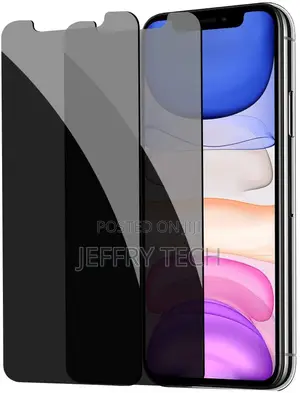Privacy Screen Protector for iPhone 11/Xr, YMHML Tempered Gl