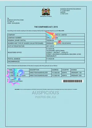 Nca Registration & Company Registration