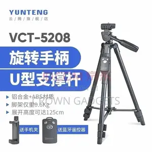 Yunteng Vct 5208 Phone Tripod With Bluetooth Remote
