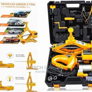 Generic 3t Electric Car Jack With Tyre Inflator and Tools