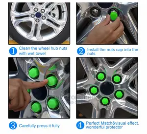 Car Styling Silica Gel Wheel Nuts Covers