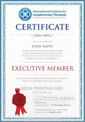 Certificate of Membership