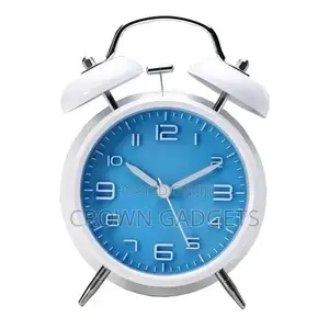 4'' Vintage Metal Twin Bell Alarm Clock,Trendy G