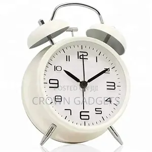 Mini Twin Bell Alarm Clock Battery Operated