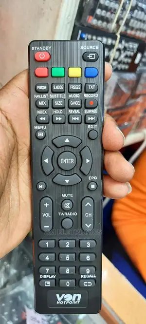 Von/Hotpoint Replacement Remote Control.