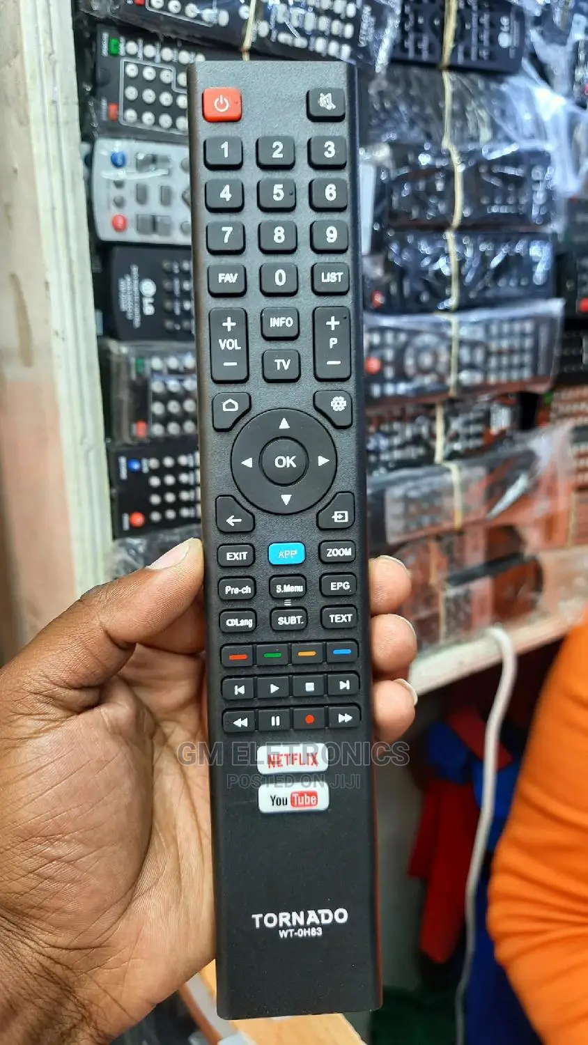 Tornado Netflix/Youtube Replacement Remote Control.