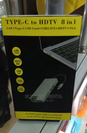 Type - C to HDTV 8 in 1