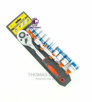 12pcs Socket Wrench Box Spanner Set With Ratchet Handle 5 In