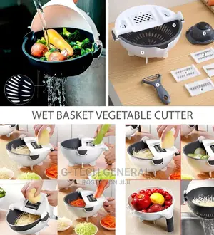 Generic Wet Basket 9-in-1 Multifunctional Vegetable Cutter