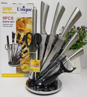 Knife Set! Unique 9pcs Heavy Gauge Knife Set