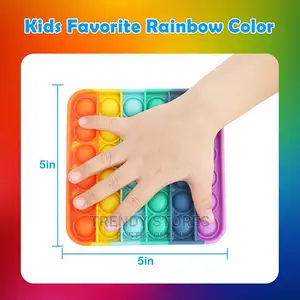 Push Bubble Fidget Sensory Toy Color Silicone Anti-stress