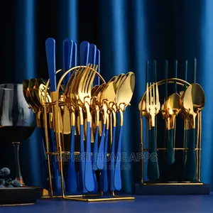24pcs Golden Cutlery Set