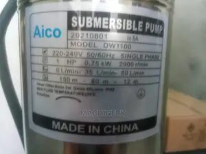 1hp Borehole Submersible Water Pump