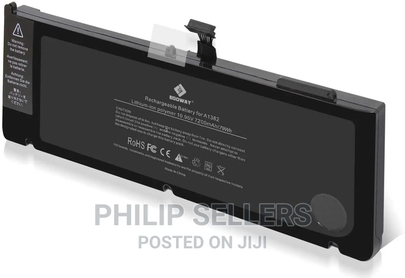 Laptop Battery A1382 Compatible With Macbook Pro 15 Inch