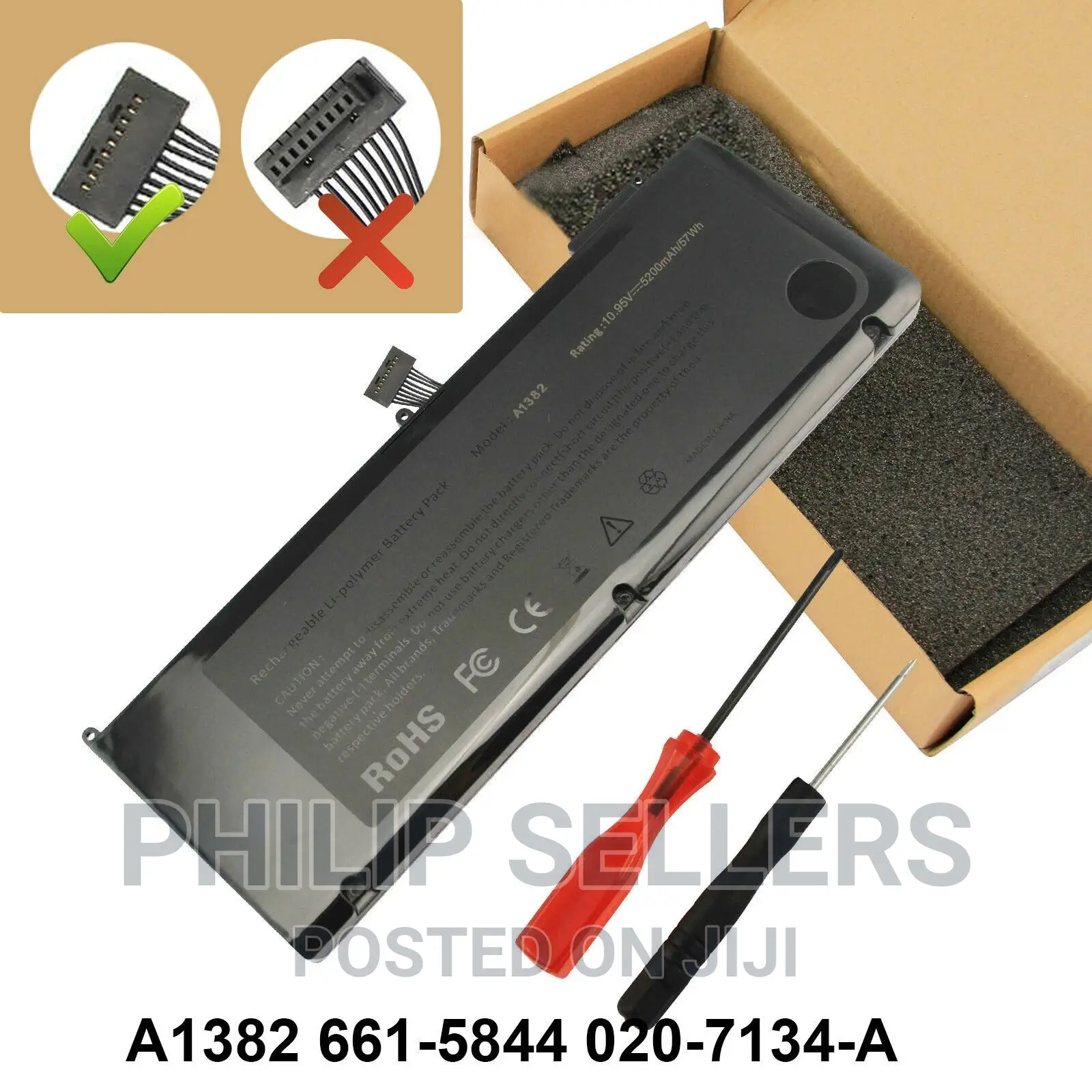 New Battery for Apple A1382 Macbook Pro 15" A1286 Early