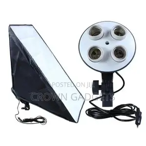 Set 50x70cm Softbox Lighting E27 Socket Light L