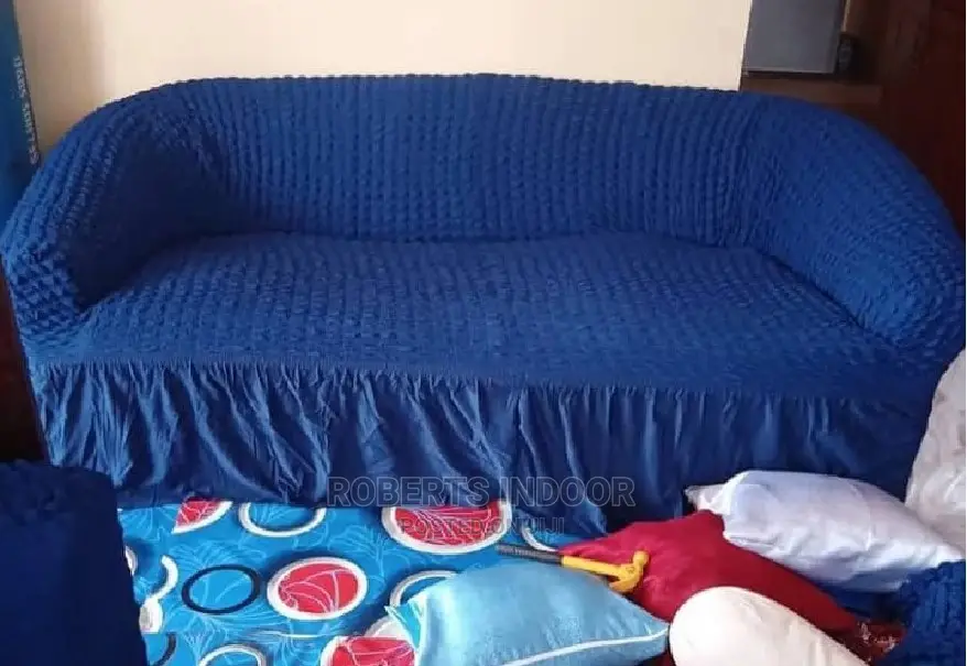 7sitter Navy Blue Turkish Elastic Sofa Cover