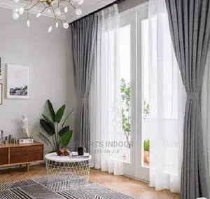 Grey Linen Curtain