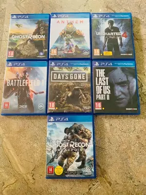 Battlefield 1, Days Gone, Unchartered,Ghost Recon Used