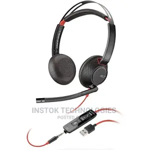 Plantronics Blackwire C5220 Wired, Dual-Ear (Stereo) Headset