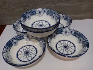 6 Set Soup Bowls Floral