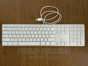 Apple USB Wired Slim Aluminum Keyboard With Numeric Keypad A