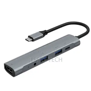 Generic Aluminum USB C Hub Adapter 5 in 1 4K HDMI for HP/XPS