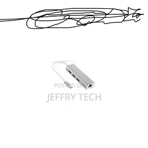 Generic Type C To Ethernet RJ45 Lan 3 USB C Hub Adapter