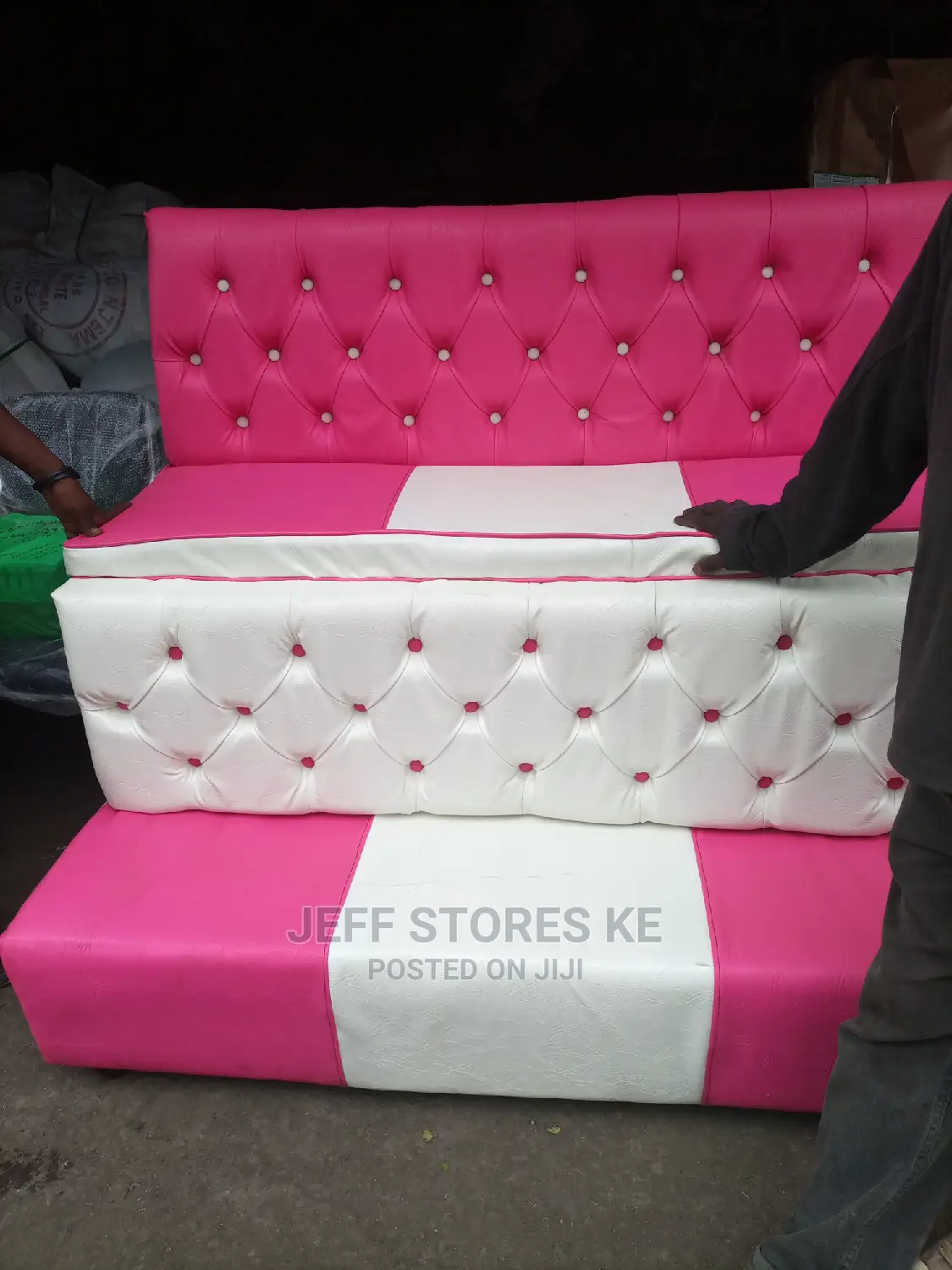 Pink/White Pedicure Seat