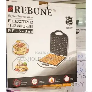 Rebune Electric 4 Slice Waffle Maker.