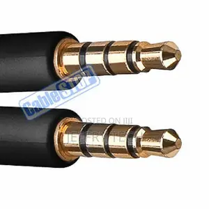 1m Slim 4 Pin 3.5mm Headphone Aux Audio Mic 4 Pole Stereo Ph