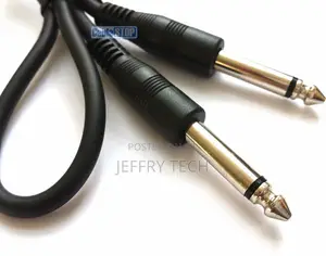 1m 6.35 Mm Mono Jack to Jack 1/4" Plug Audio Guitar Amp Keyb