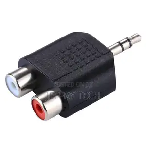3.5mm to Dual 2 RCA Female Male Jack Y Splitter Audio Adapte