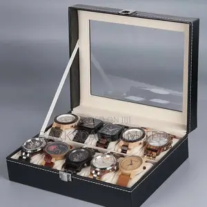 Watch Display Holding Organizer Box Case Jewelry 10 Pod