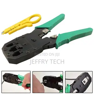 RJ45 Ethernet Network Cable Crimp Plug Tool LAN Crimper Cutt