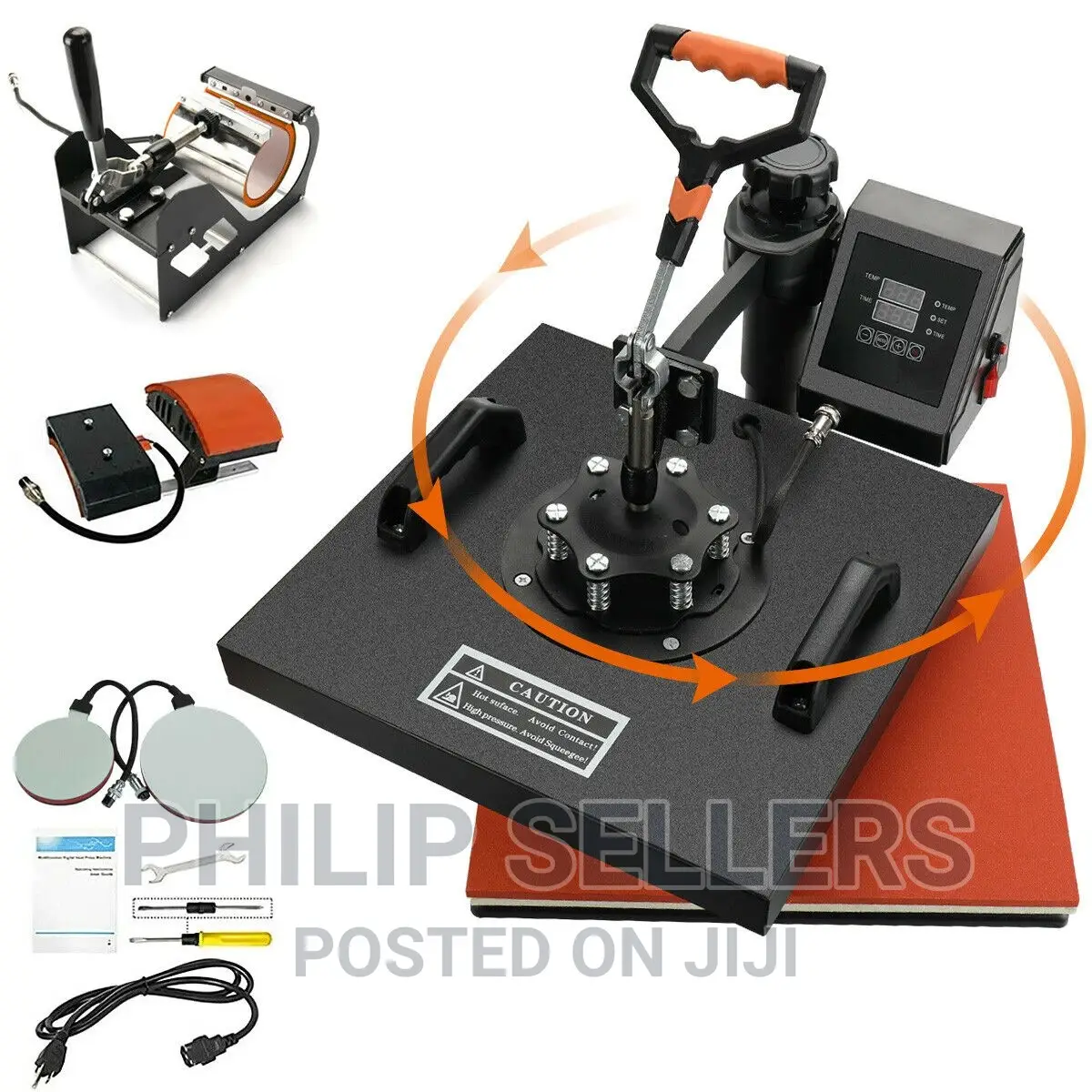 5IN1 Combo T-Shirt Heat Press Transfer Machine Sublimation