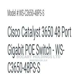 Cisco Ws 3650 48port Poe