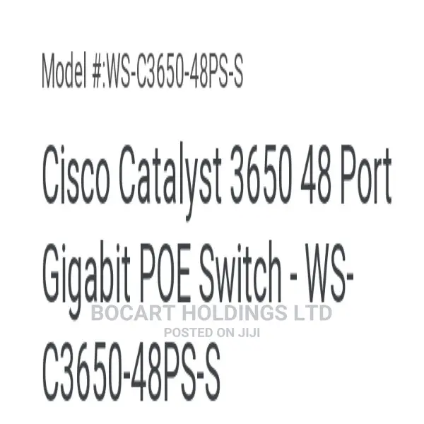 Cisco Ws 3650 48port Poe